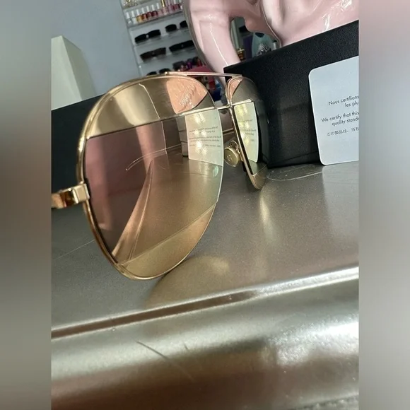 Christian Dior Gold Sunglasses